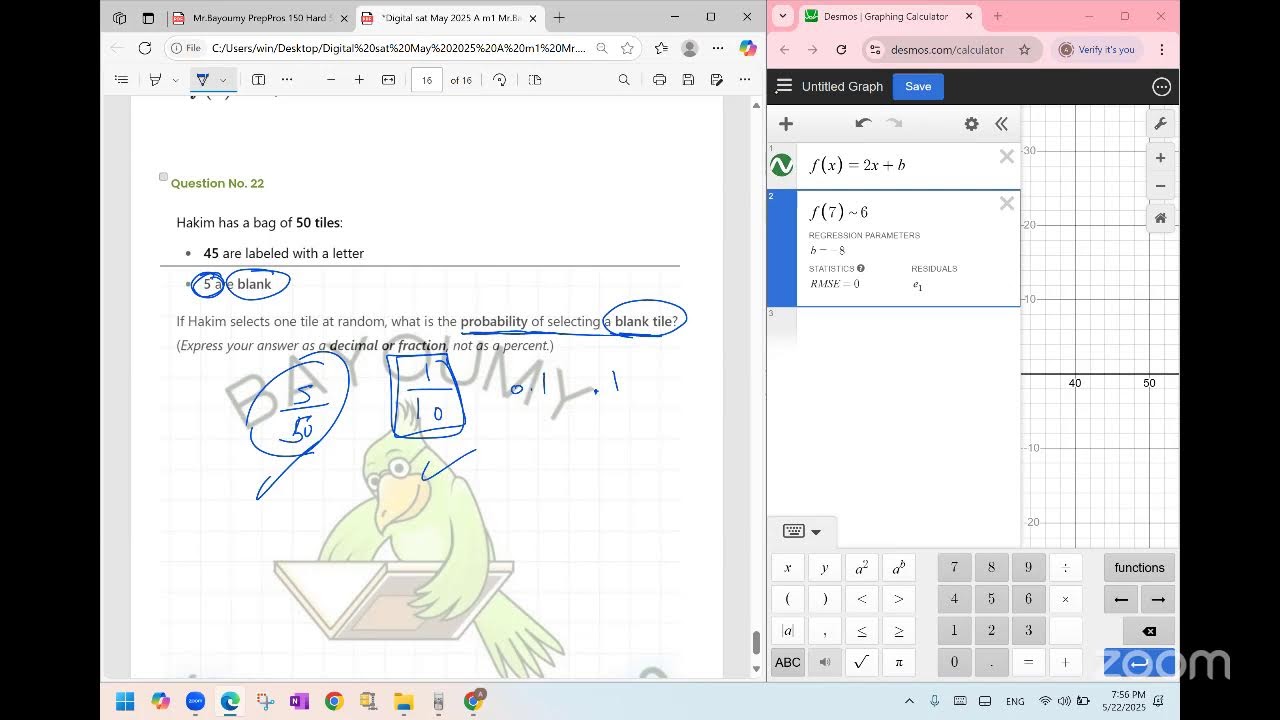 Digital sat may 2025 A math module 1