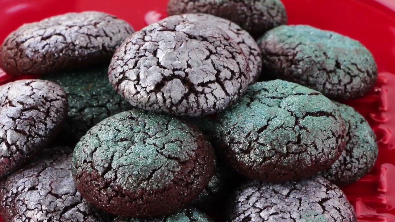 edible glitter crinkle cookies