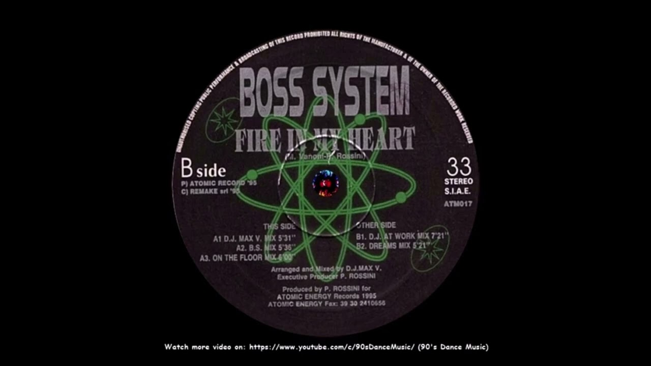 Boss System - Fire In My Heart (On The Floor Mix) (90's Dance Music) ✅