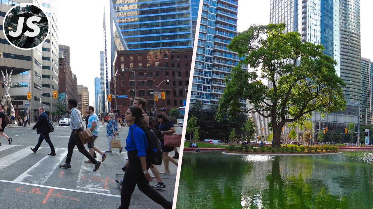 Financial District & Green Water Takes Over Love Park | Toronto Walk