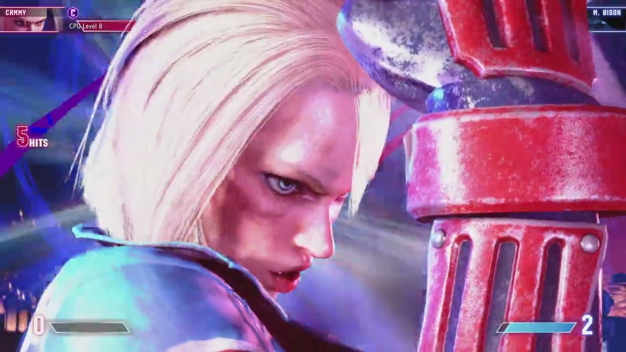 Cammy vs M. Bison - Lvl 8 CPU vs CPU - Street Fighter 6