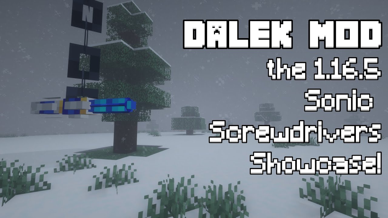 Minecraft | Dalek Mod | 1.16.5 Sonic Screwdrivers Showcase!