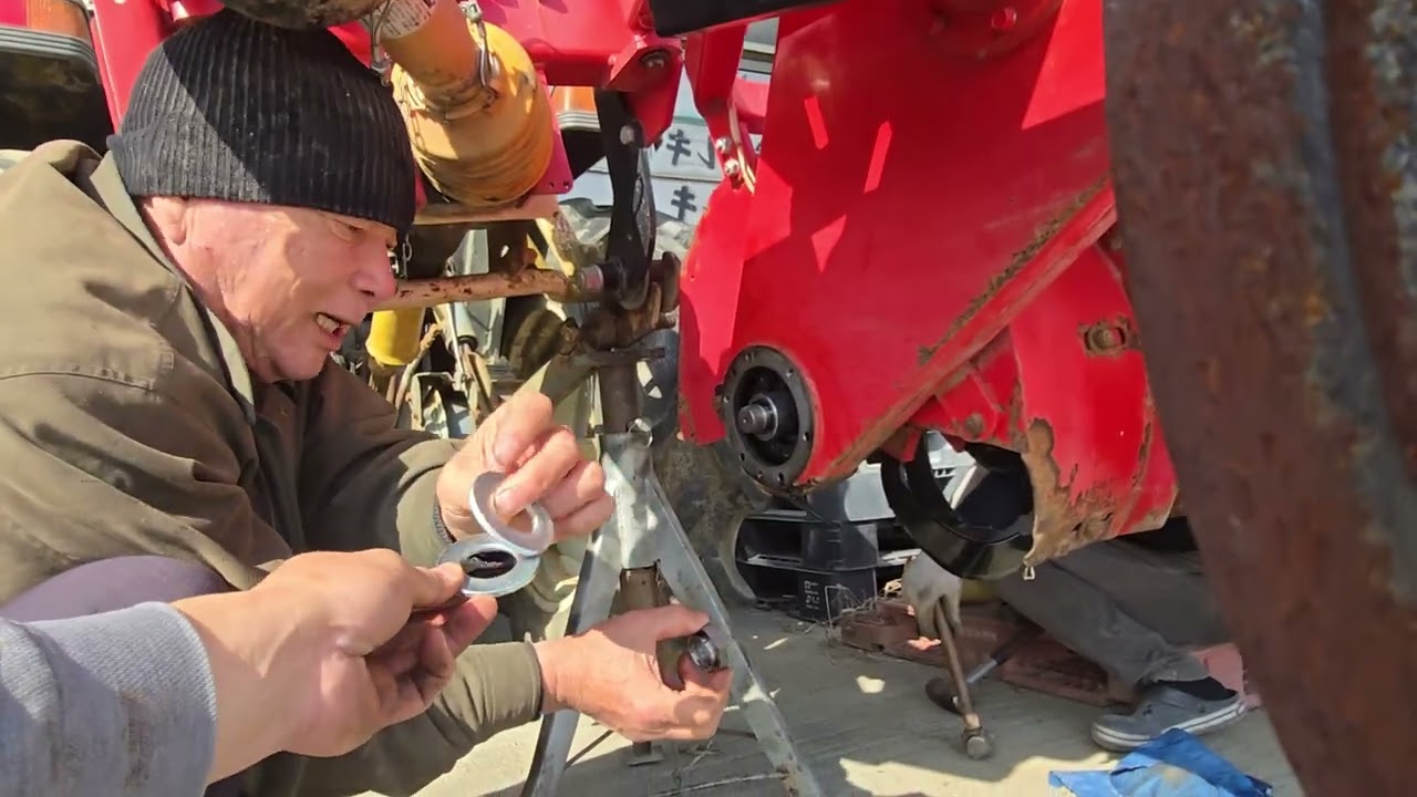 急いで直そう畦塗機💪😃➃完