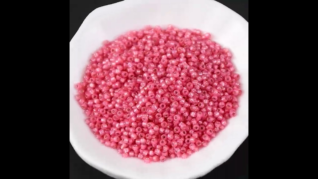 MIYUKI Round Rocailles Beads, Silverlined Flame Red Opal