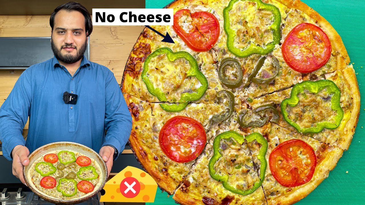 No Cheese Pizza Recipe - Affordable 1$ Bakery wala Pizza