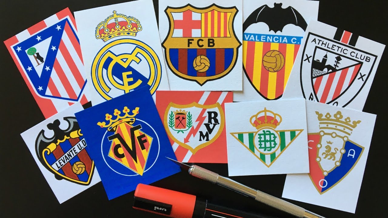 Drawing Spanish La Liga Club Logos | Football Crest Art Compilation