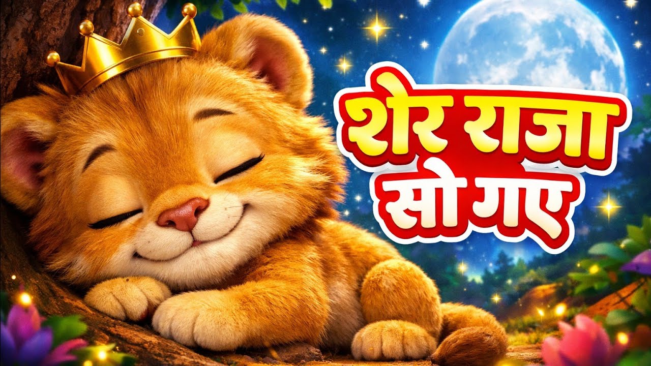 शेर राजा सो गए 🦁 | Sher Raja So Gaye | Hindi Rhymes for Kids | Fun For Kids Hindi Rhymes