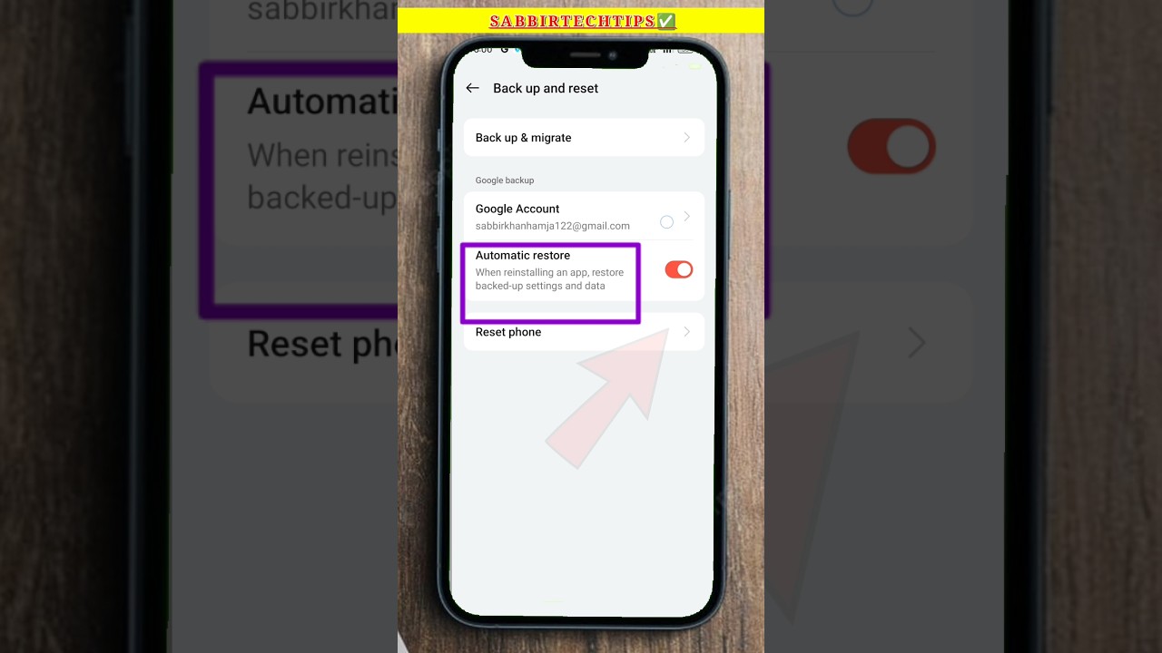 Automatica restore and backup when reinstalling an app in Redmi Phones | backup storage and data