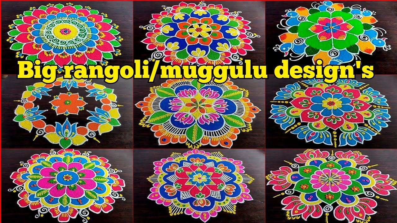 Big rangoli designs/sankranthi muggulu 2026/Pongal rangoli designs 2026/Pongal kolam 2026