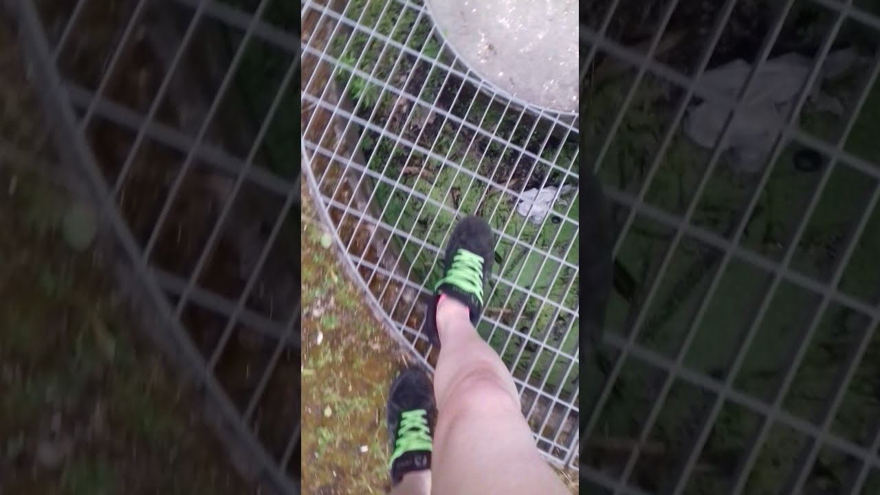 Barefoot tease Walking in Park