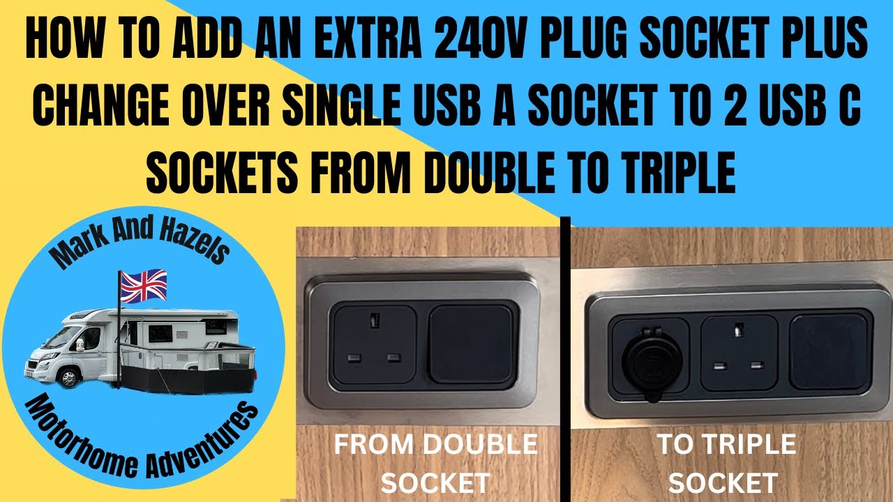 HOW  I INSTALL EXTRA PLUG SOCKETS AND FITTING USB C CHARGERS [MA35]