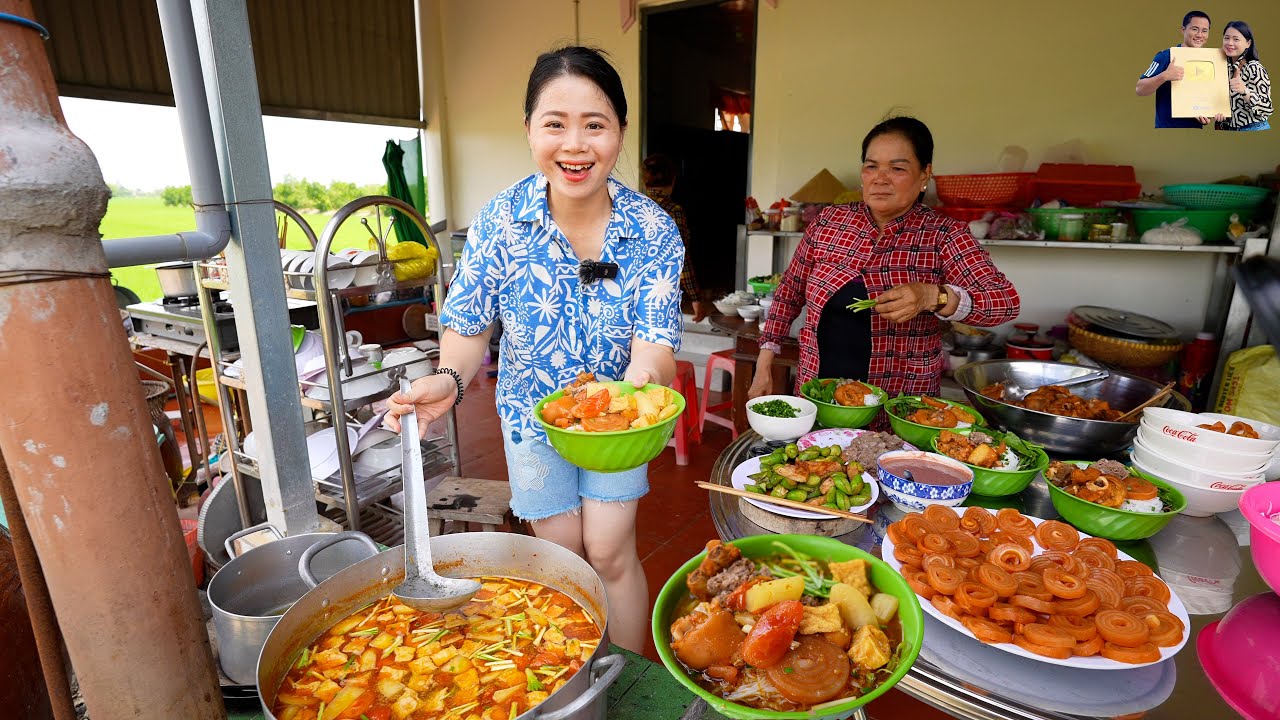 Tiết lộ khu Đất Vườn Anh 2 vừa mua thêm ở quê Phan Diễm ăn Nồi Bún Riêu Cua đồng Miền Tây siêu ngon