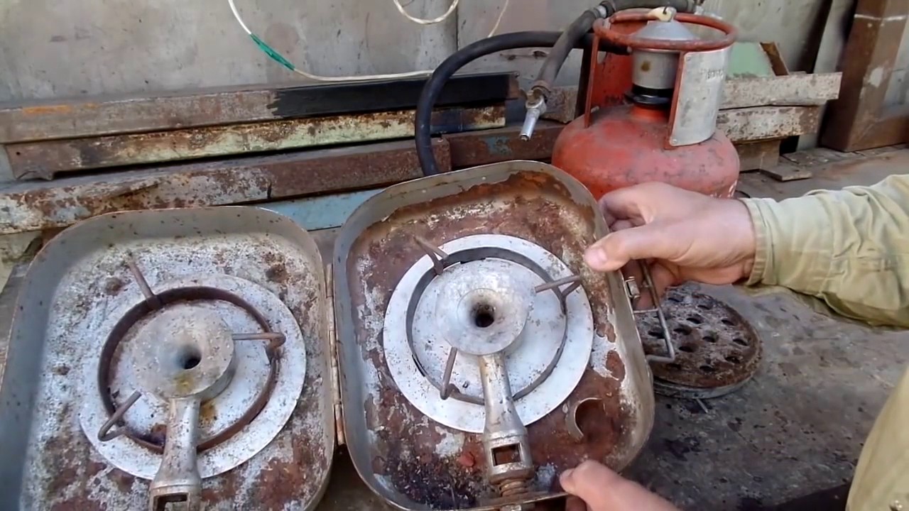 Реставрация переносной газовой плиты сделанной еще в ссср от  Дачного мастера