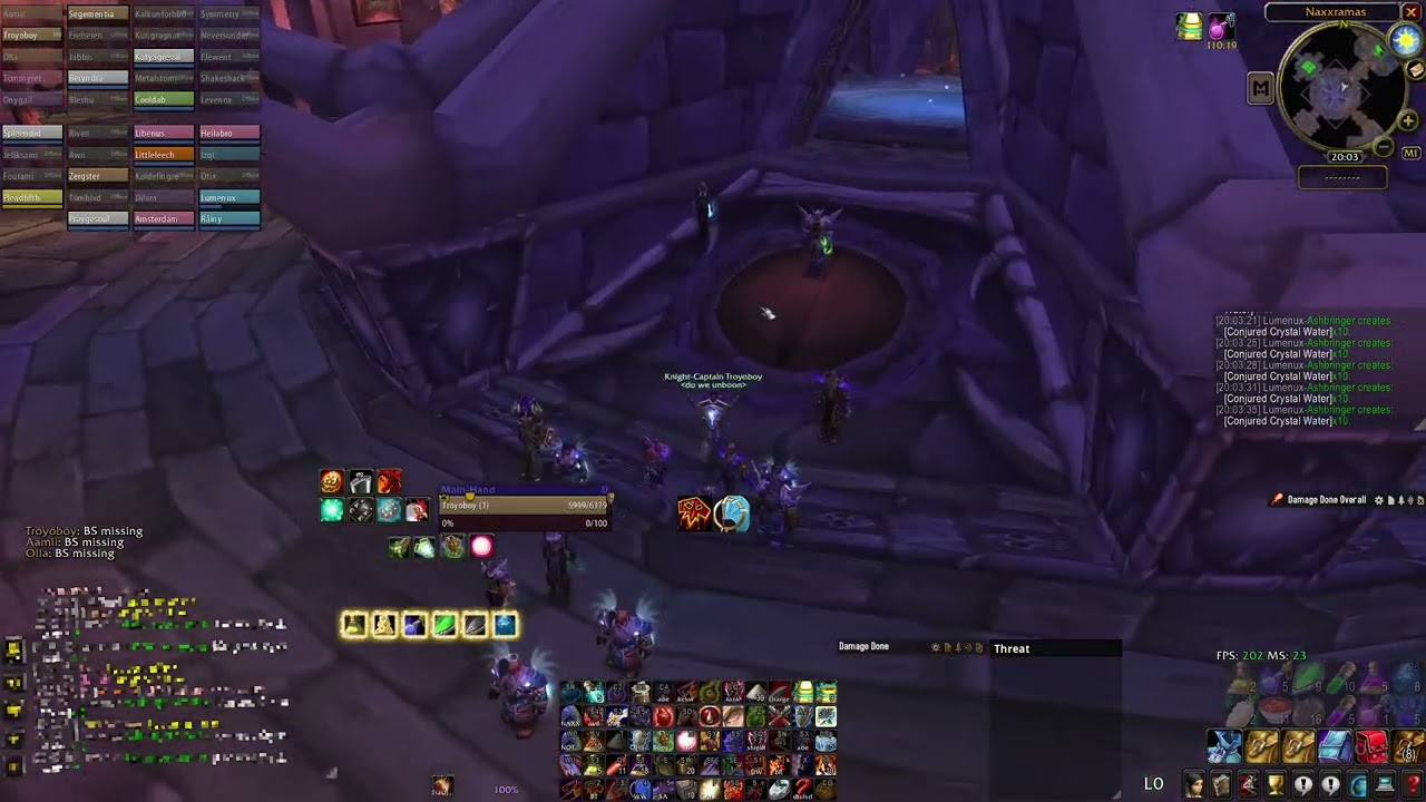 [Firemaw Classic Era] Amii GDKP Tank 3 Naxxrammas Saph polarity angle!