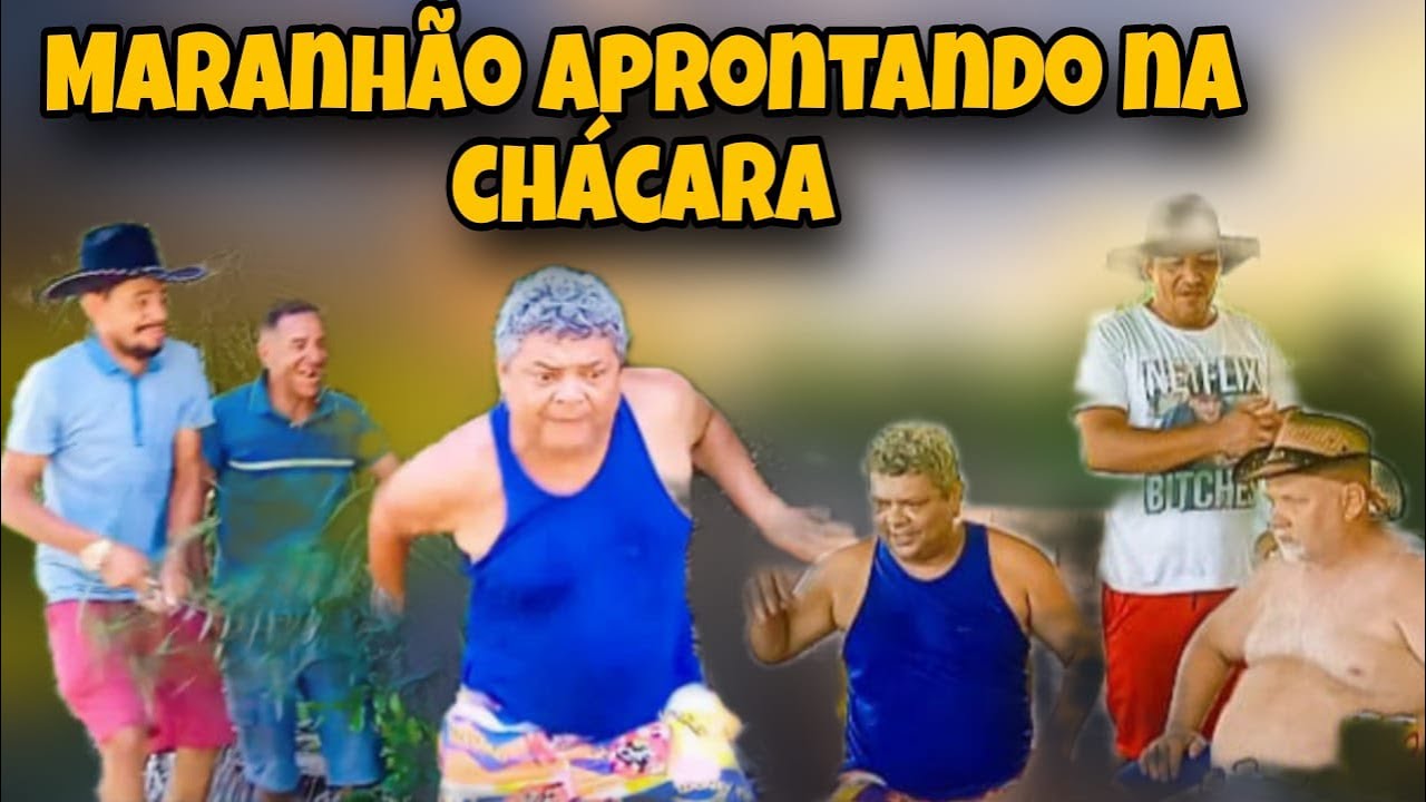 Maranhão e Rosinha aprontando na chácara.