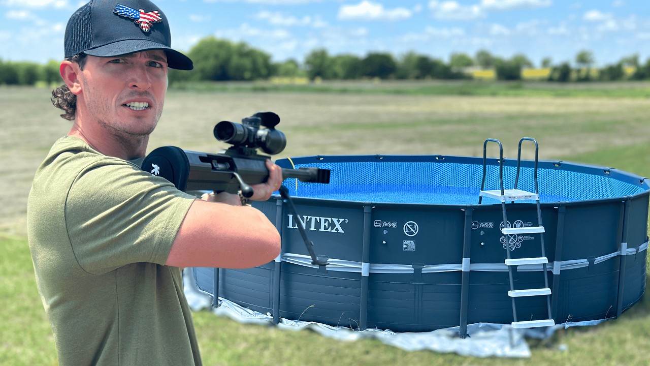 Can a Swimming Pool Stop a 50 Cal Sniper Rifle?