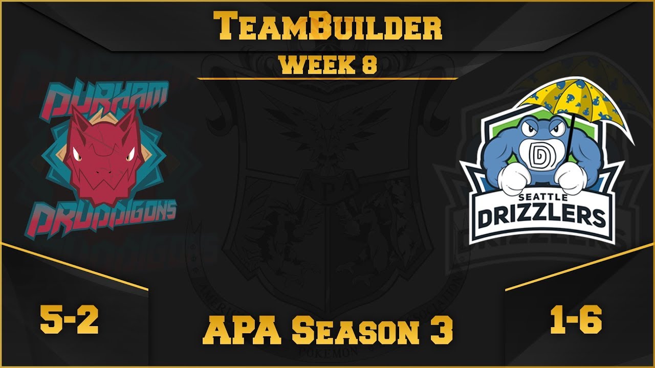 American Pok&eacute;mon Association S3W8 Teambuilder VS Seattle Drizzlers