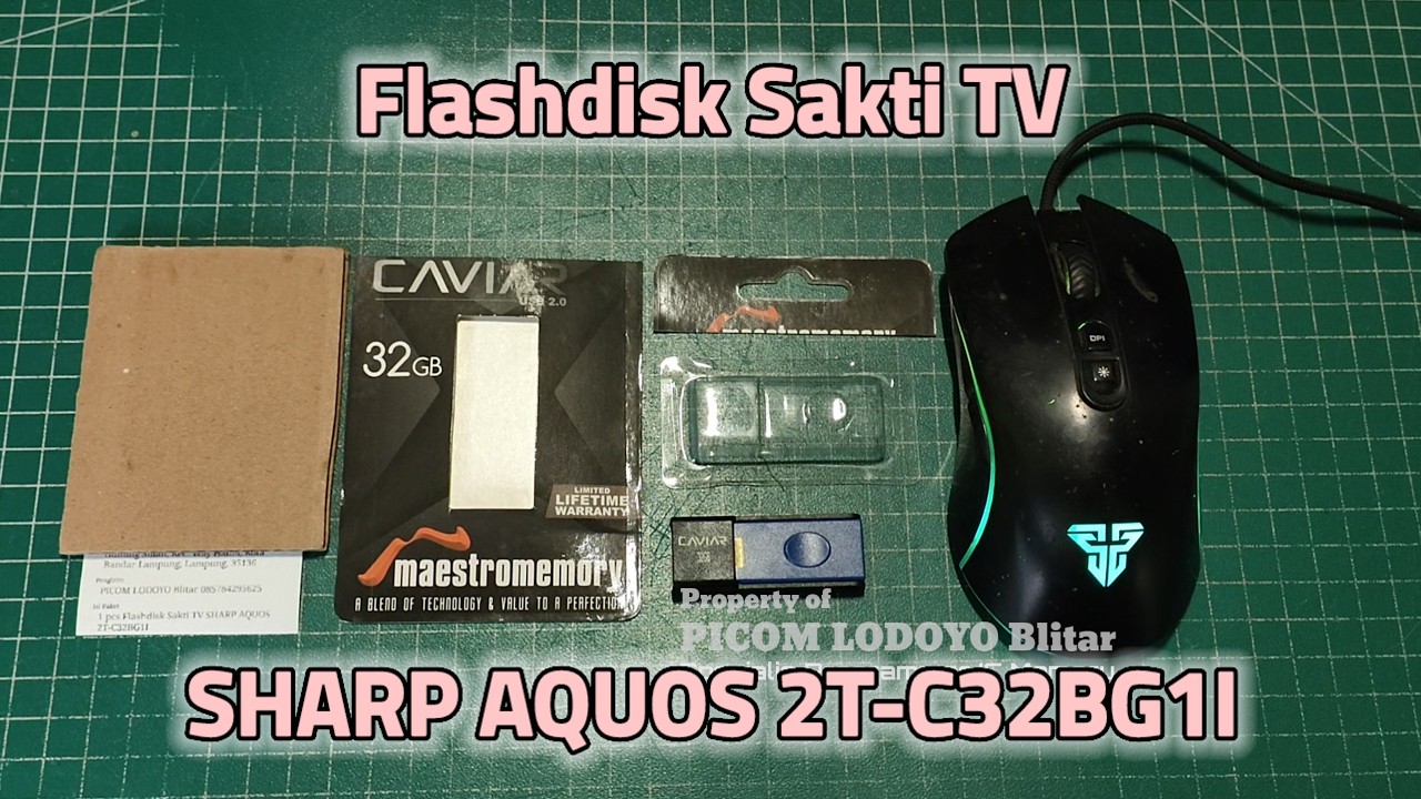 Flashdisk Sakti TV SHARP AQUOS 2T-C32BG1I Pesanan Dari Kota Bandar Lampung
