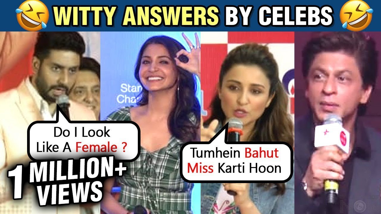 Wittiest Replies By Bollywood Celebs To Media At Events