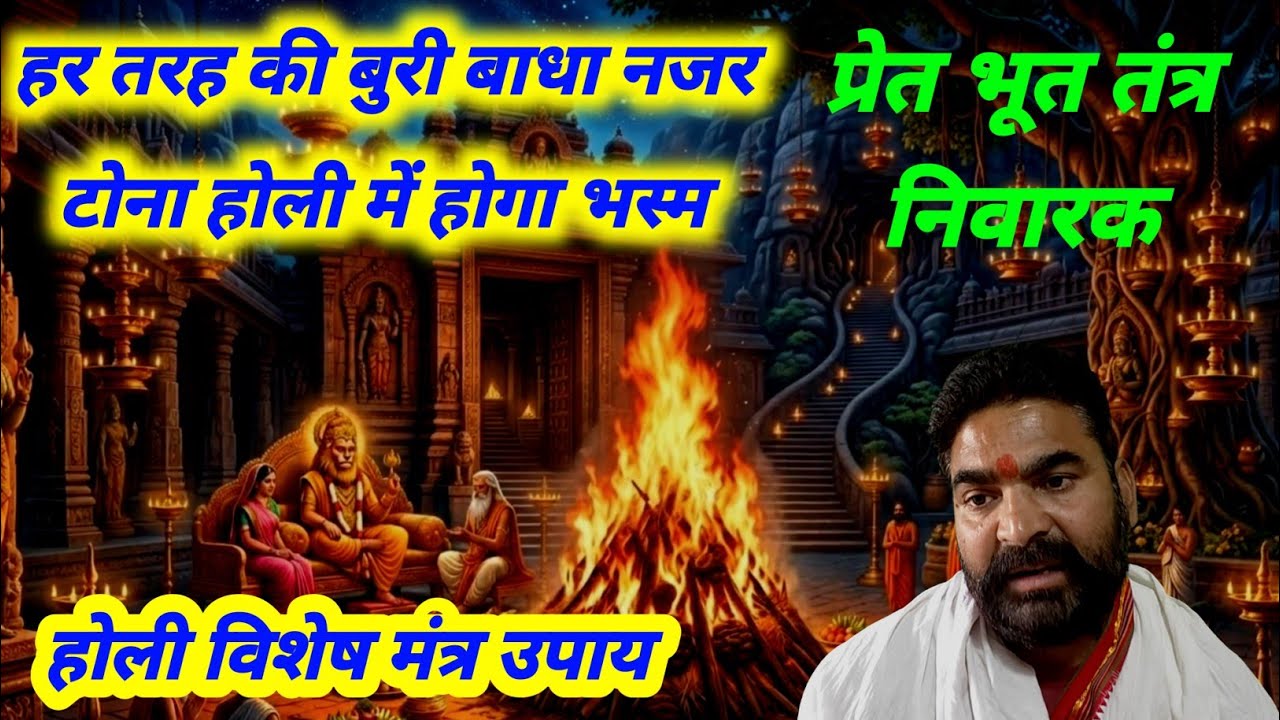 होली में करे यह उपाय | दुष्ट बुरी बाधा जल कर भस्म | नरसिंह भगवान महा मंत्र प्रेत भूत तंत्र निवारक 