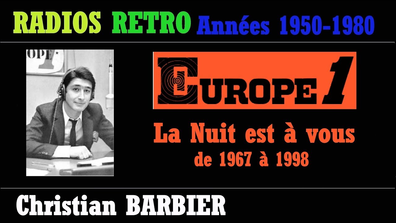 CHRISTIAN BARBIER sur EUROPE 1 LA NUIT EST A VOUS en 1971 FESTIVAL DE CANNES