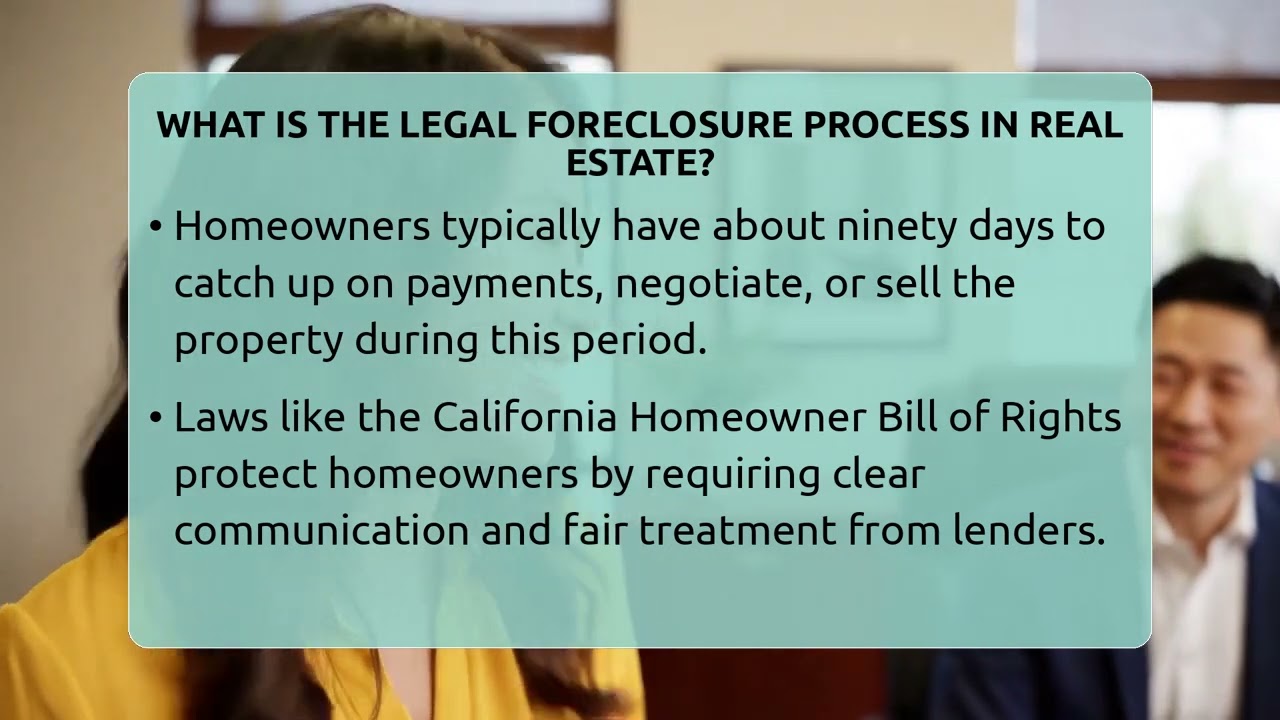 What Is The Legal Foreclosure Process In Real Estate? - Home Buyers and Sellers Guide