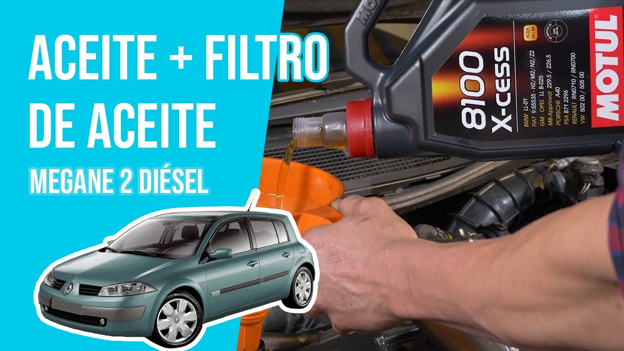 Cambio de aceite y de filtro de aceite MEGANE 2 1.5 DCI🛢