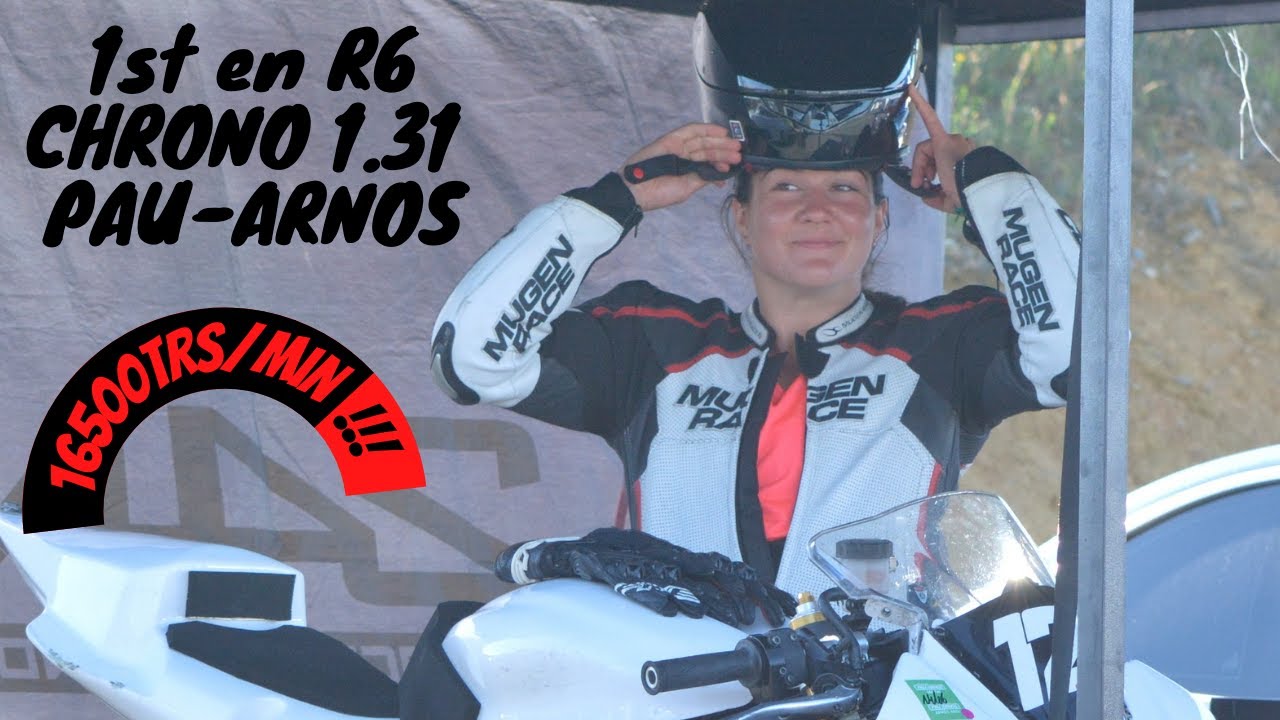 Première session sur une sportive ! La Yamaha R6  / PAU-ARNOS en 1'31