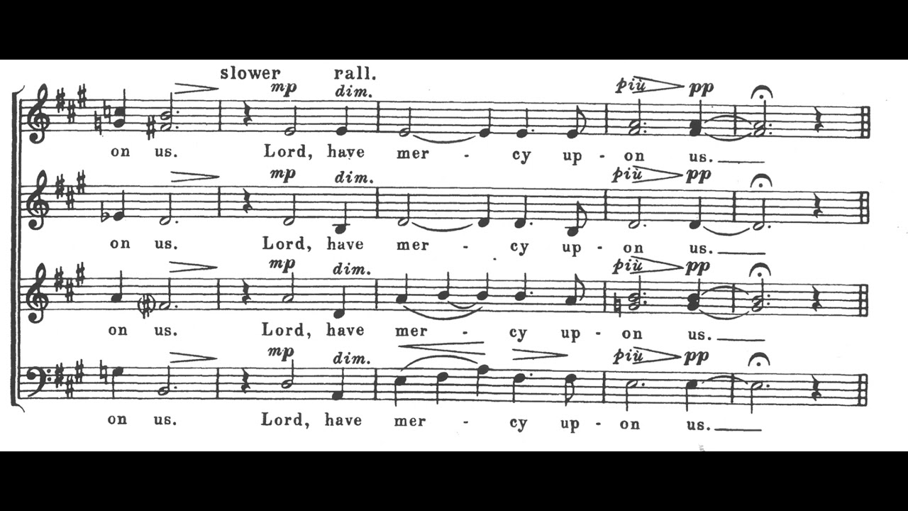 Herbert Howells - Preces and Responses (score video)