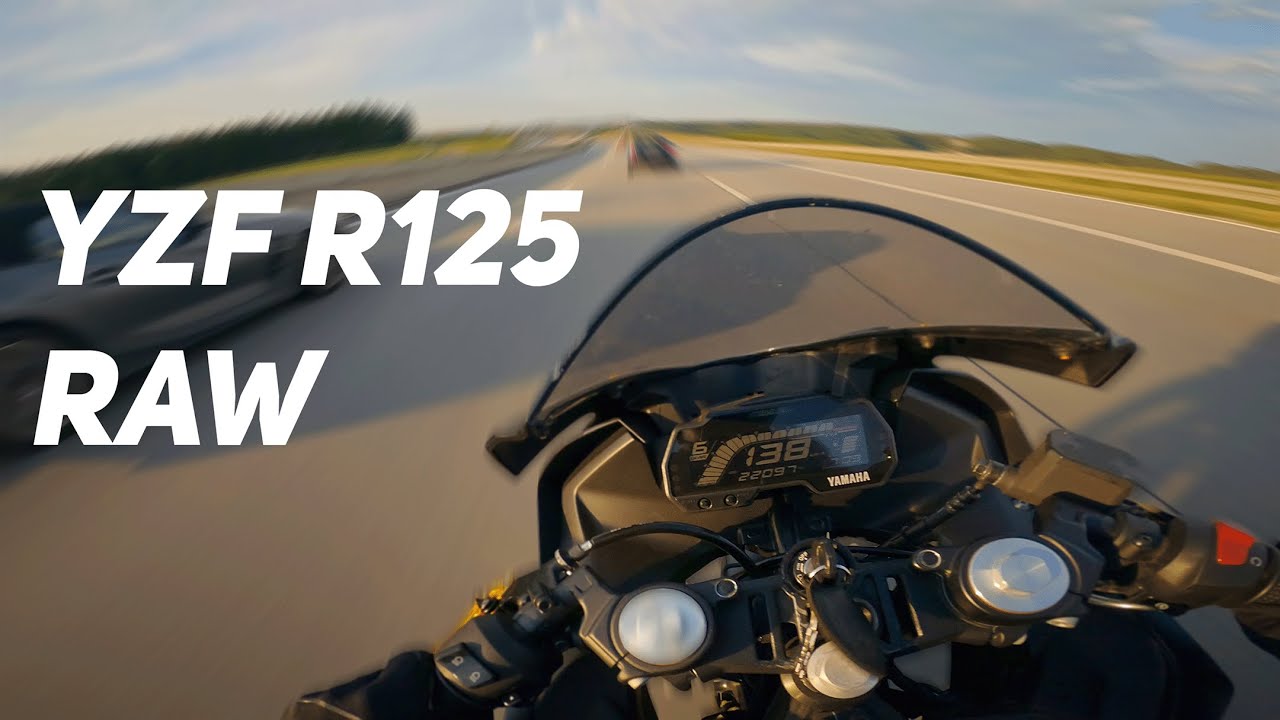 Evening Ride After Rain | + Highway | Yamaha YZF R125 | 4k 25fps | Raw