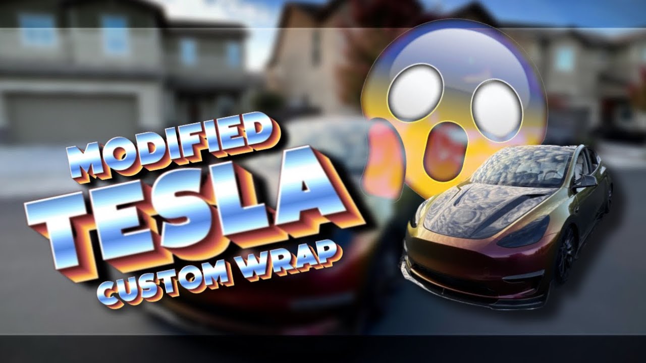 2023 Bagged Tesla Model Y Custom Vinyl Wrap