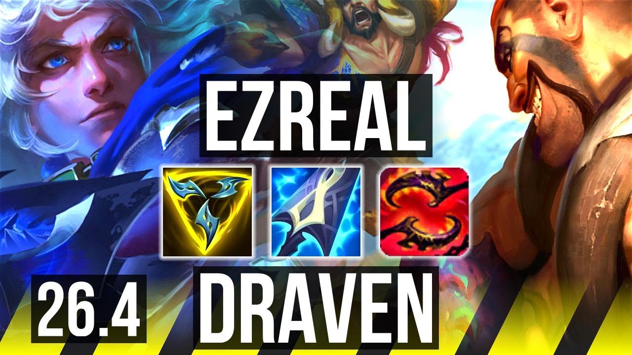 EZREAL & Karma vs DRAVEN & Pantheon (ADC) | 79K damage | KR Diamond | 26.4