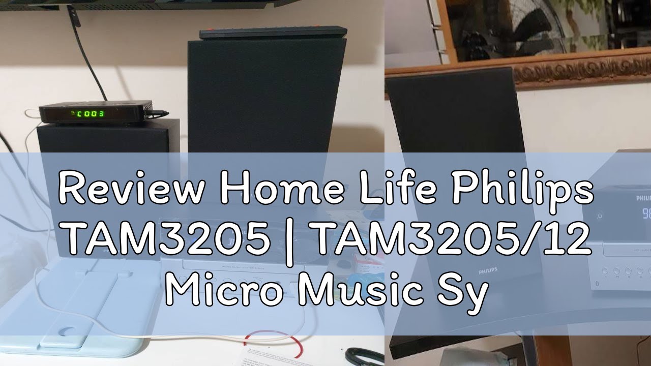 Review Home Life Philips TAM3205 | TAM3205/12 Micro Music System Bluetooth&reg; CD, MP3-CD, USB, FM, US