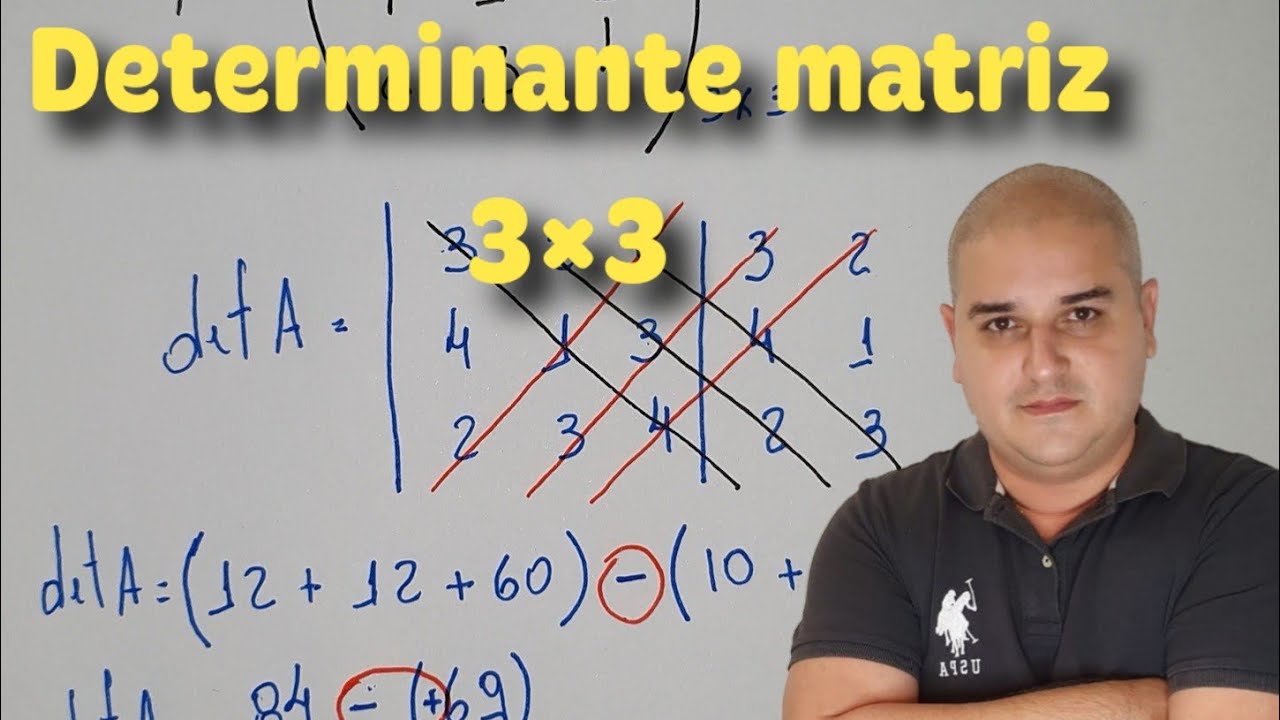 Determinante de uma matriz de 3&deg; ordem - Determinante matriz 3x3