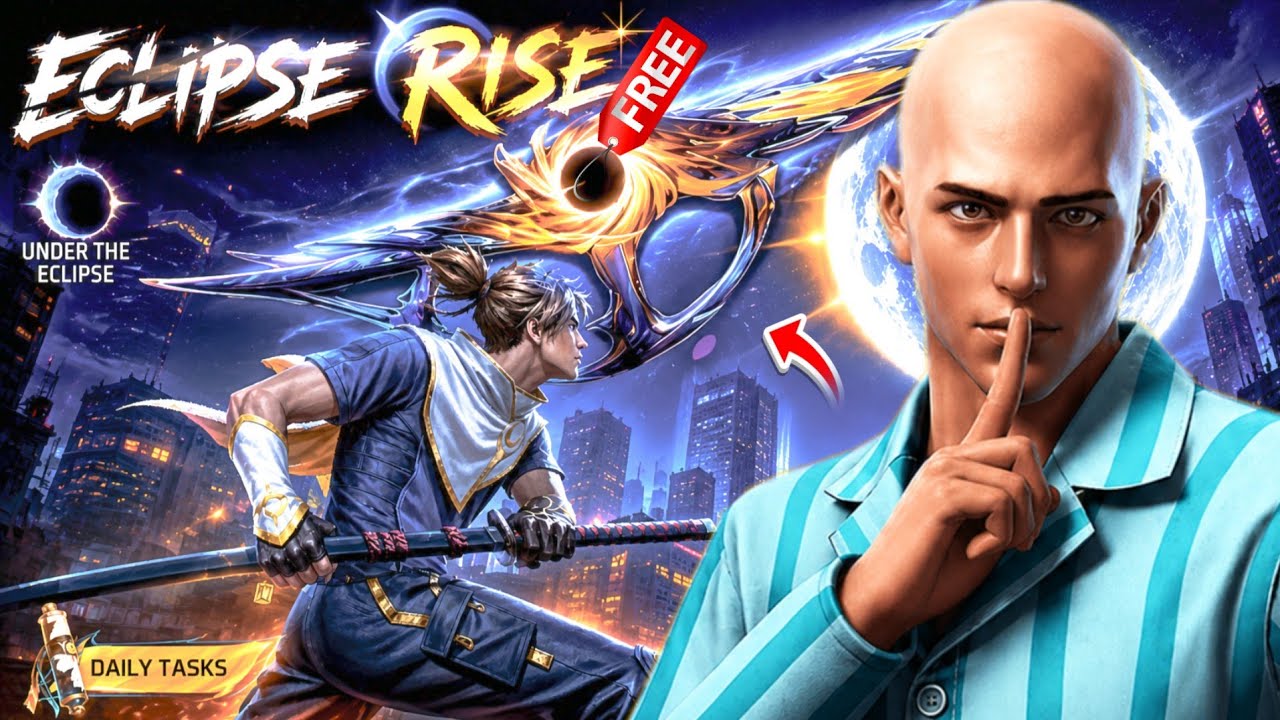 Free Fire Max Eclipse Rise Event and New secret Rewards 