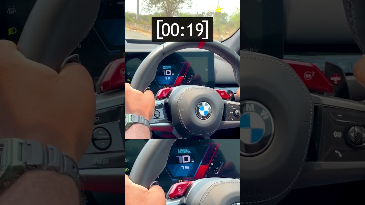 0-100 kmph before you even finish saying BMW M5 🏁💨