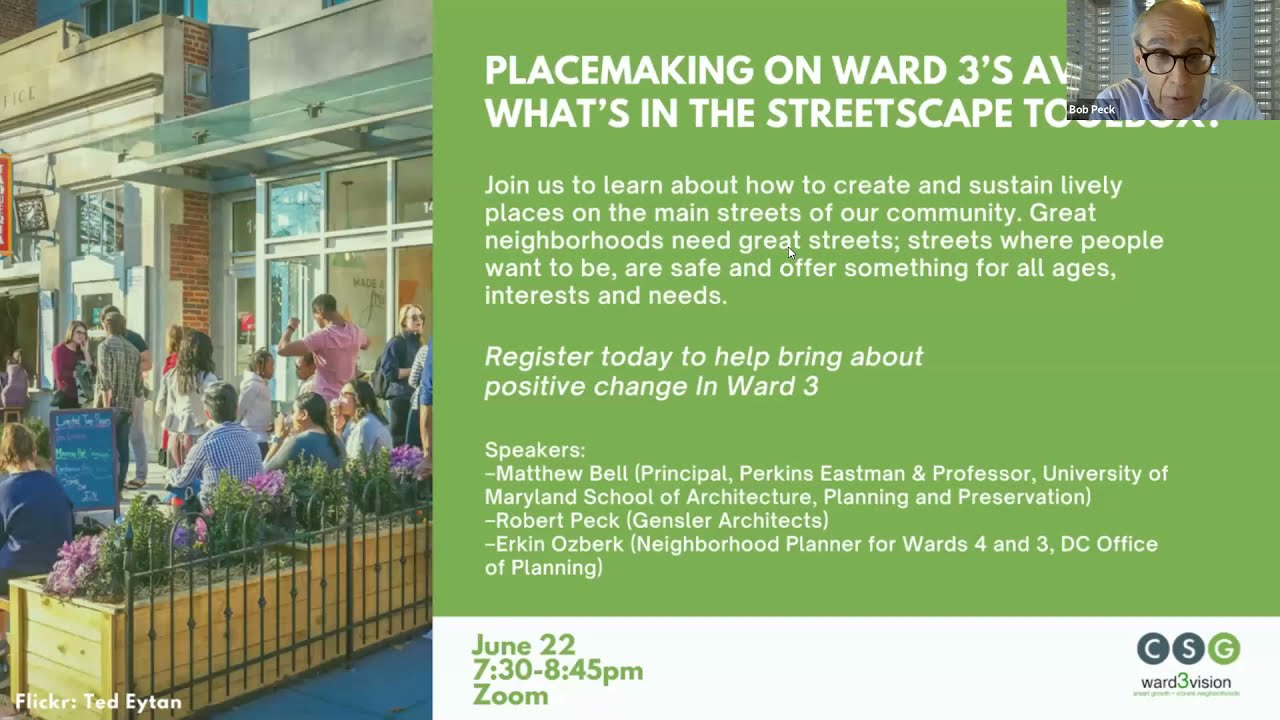 Placemaking on Ward 3's Avenues: What's in the Streetscape Toolbox?