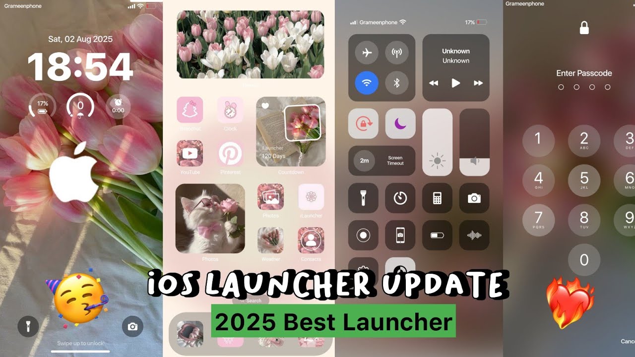 Эстетичный вид iPhone на Android с ОДНИМ приложением! 🔥 Полная настройка iOS 17 (экран блокировки...