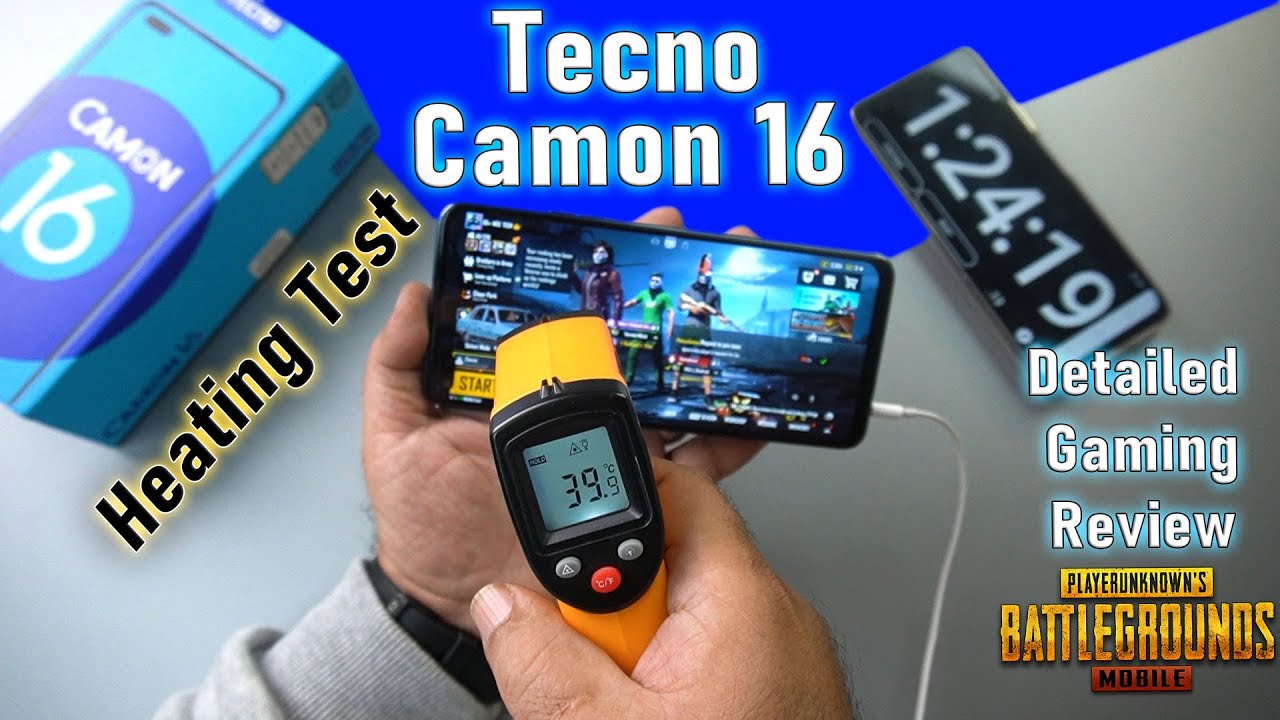 Tecno Camon 16 Gaming Test | Heating Test  | 40Fps  Gameplay | Battery Drain  | Is it GOOD or NOT?🤔
