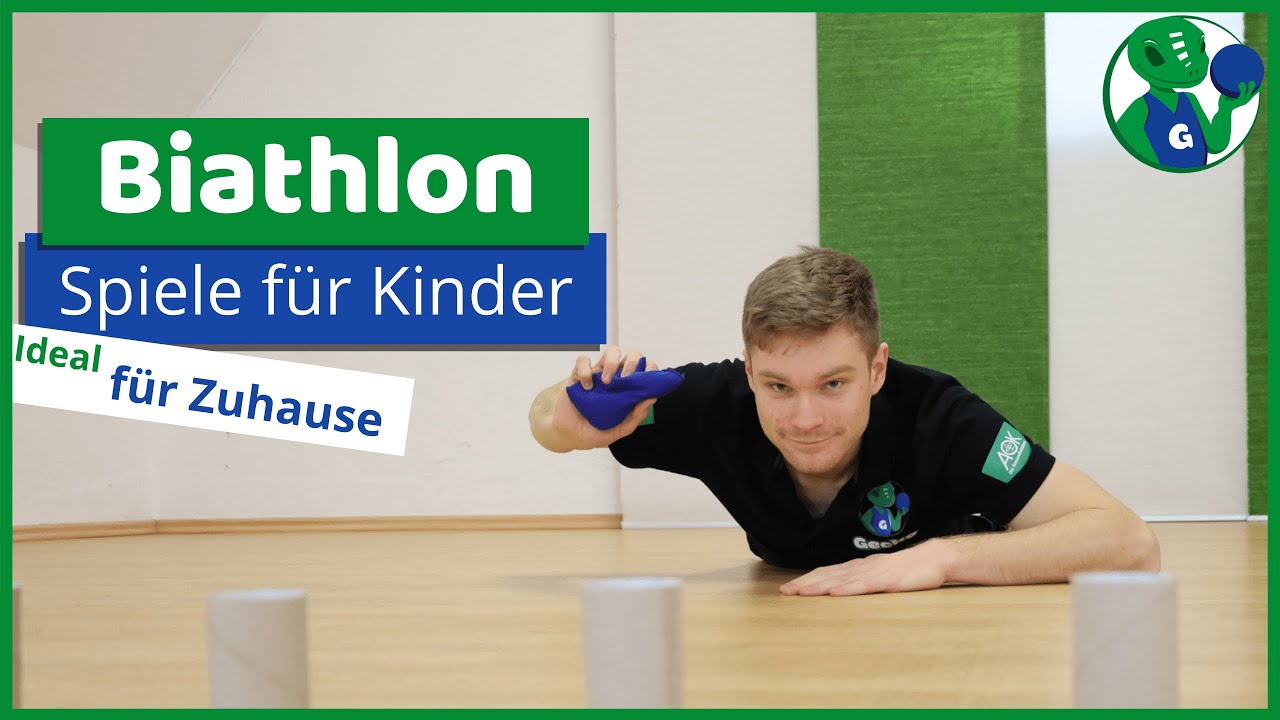 Sport und Spiele für Kinder - Biathlon Challenge - GECKO @ Home