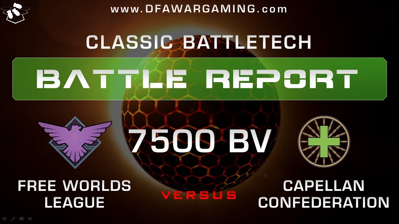 Classic BattleTech Battle Report:  Free Worlds League vs Capellan Confederation
