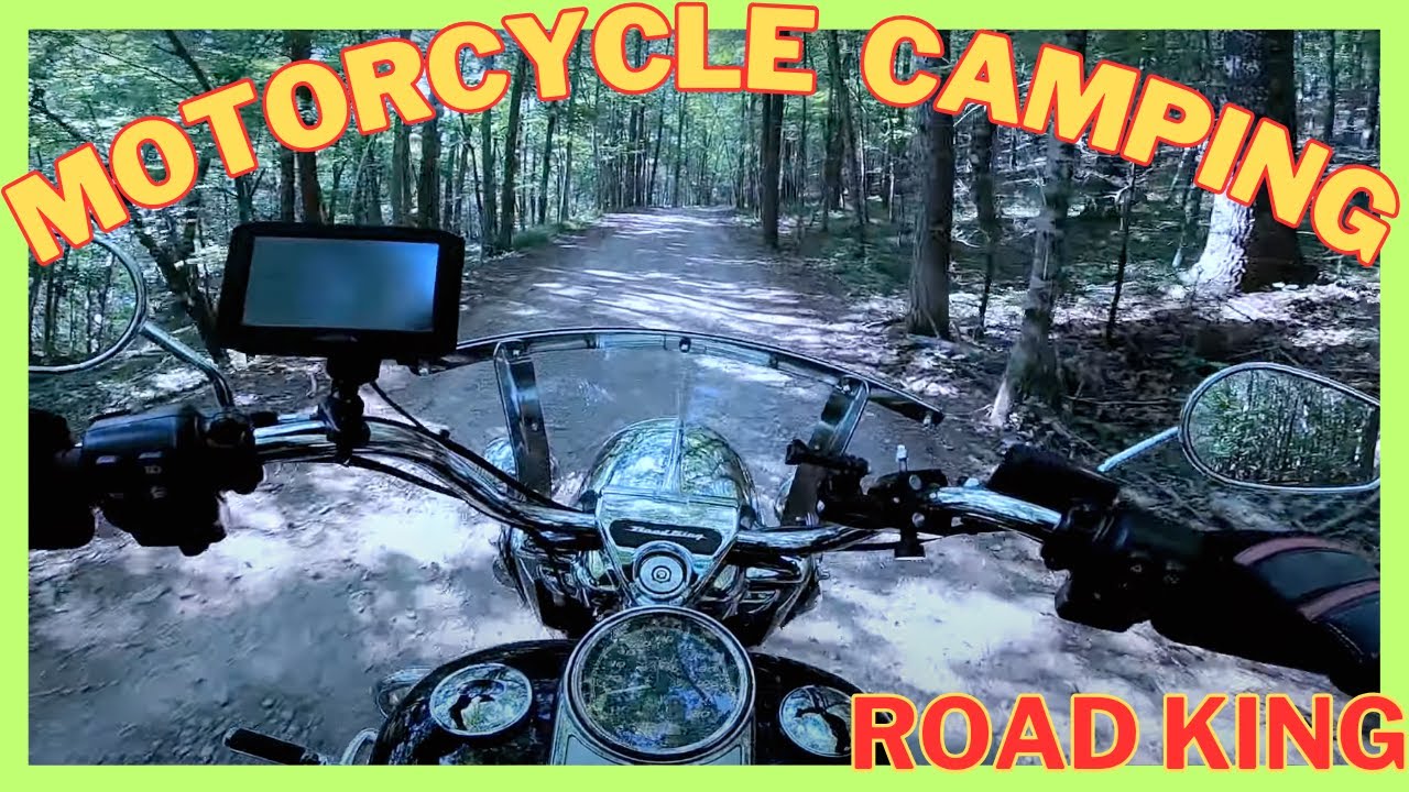 Harley Davidson Road King going camping to Virginia