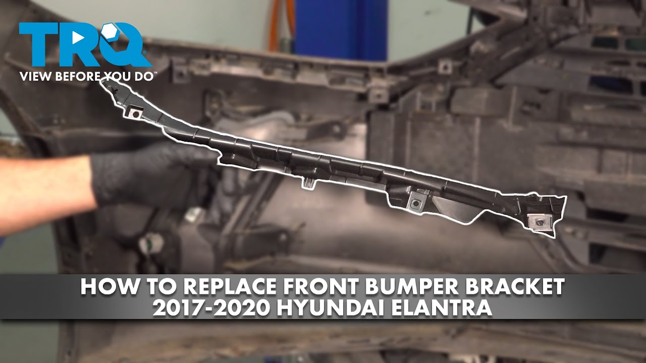 Как заменить кронштейны переднего бампера Hyundai Elantra 2017-2020
