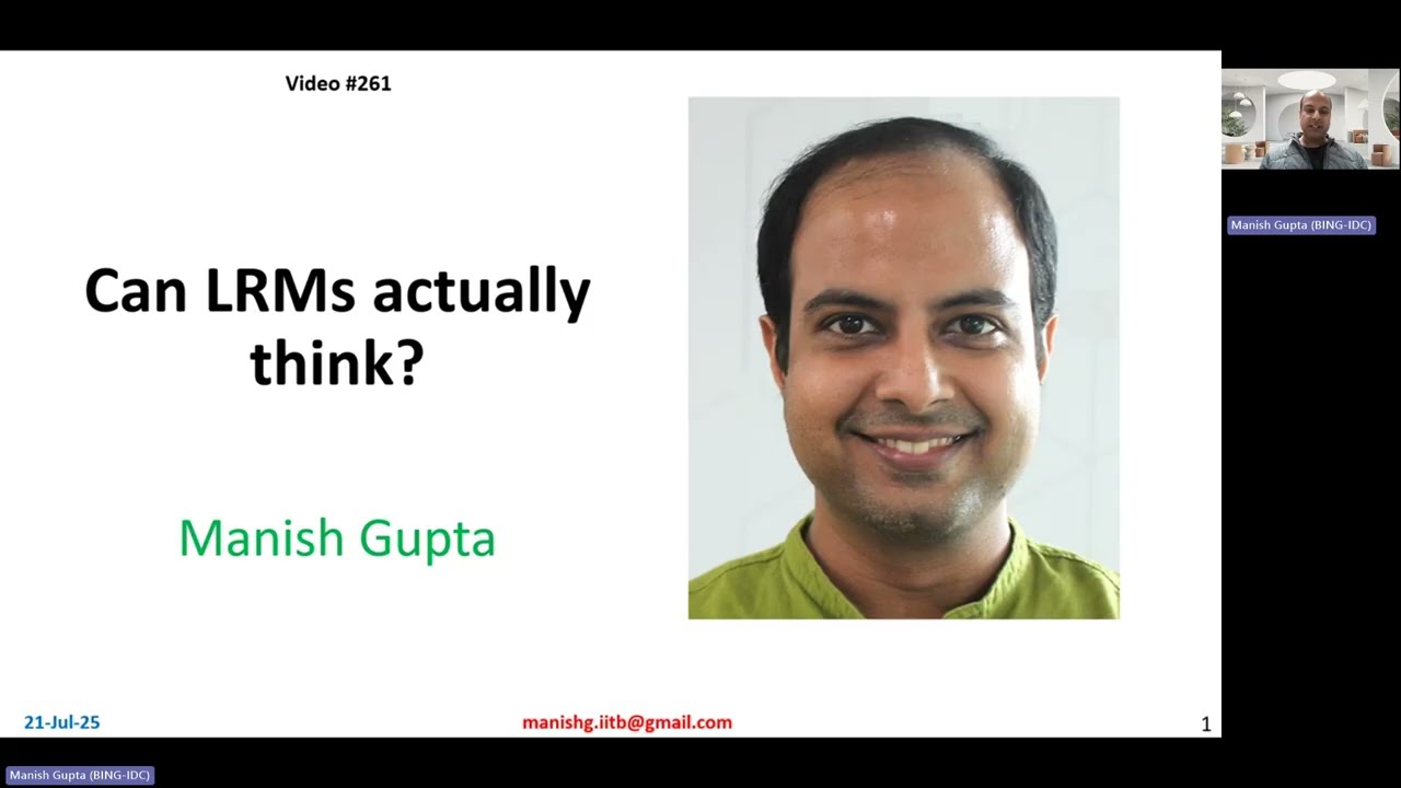 #261 Can LRMs actually think?
