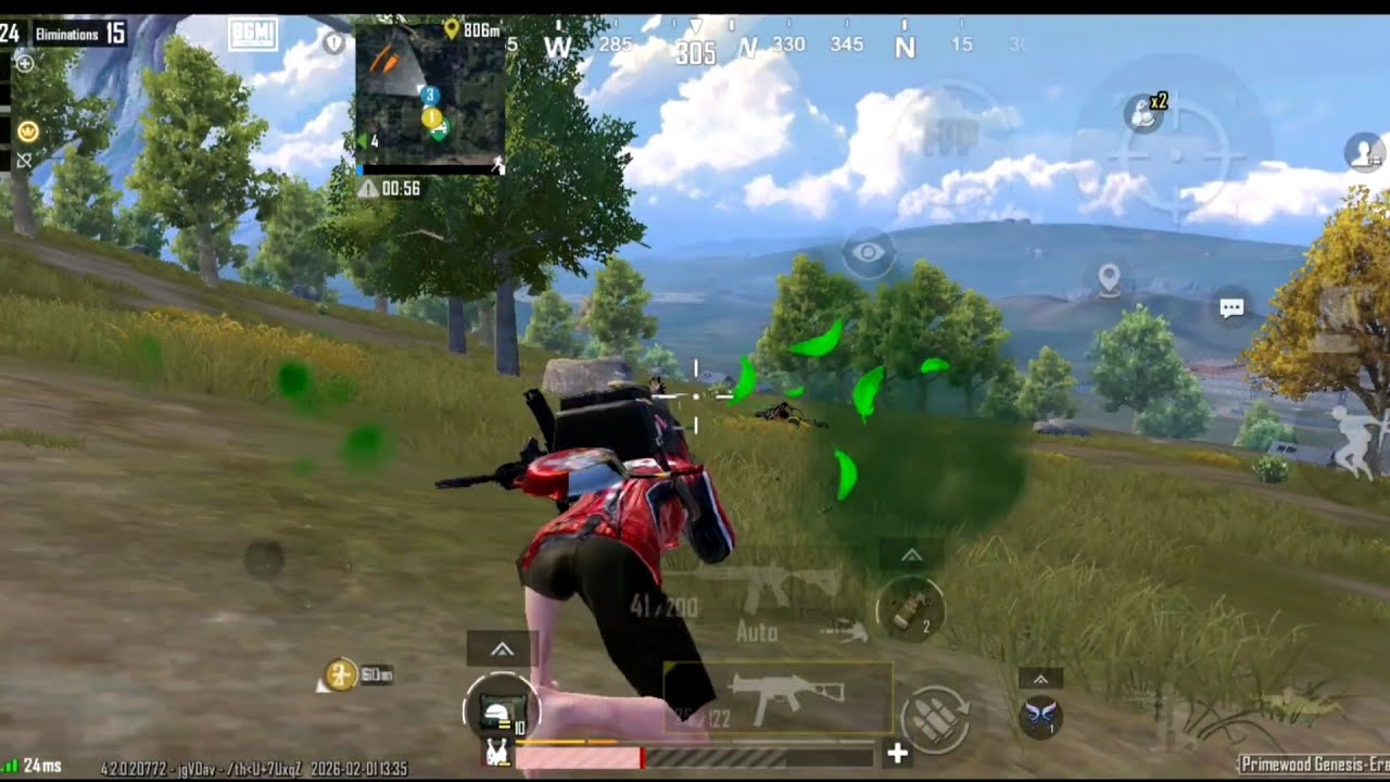 24 kill in new version 🔥🔥 40 fps #gamplay #sahil geming