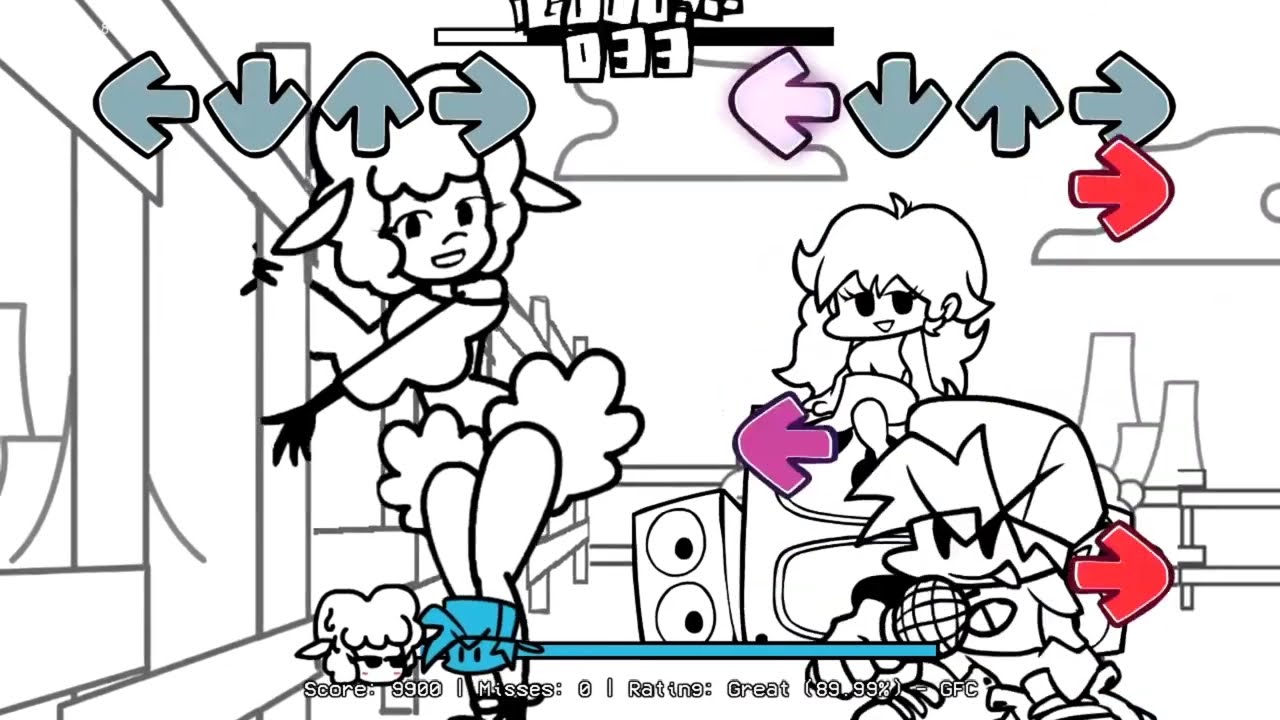 FNF MOD Beep Beep i'm a sheep minus8 parody
