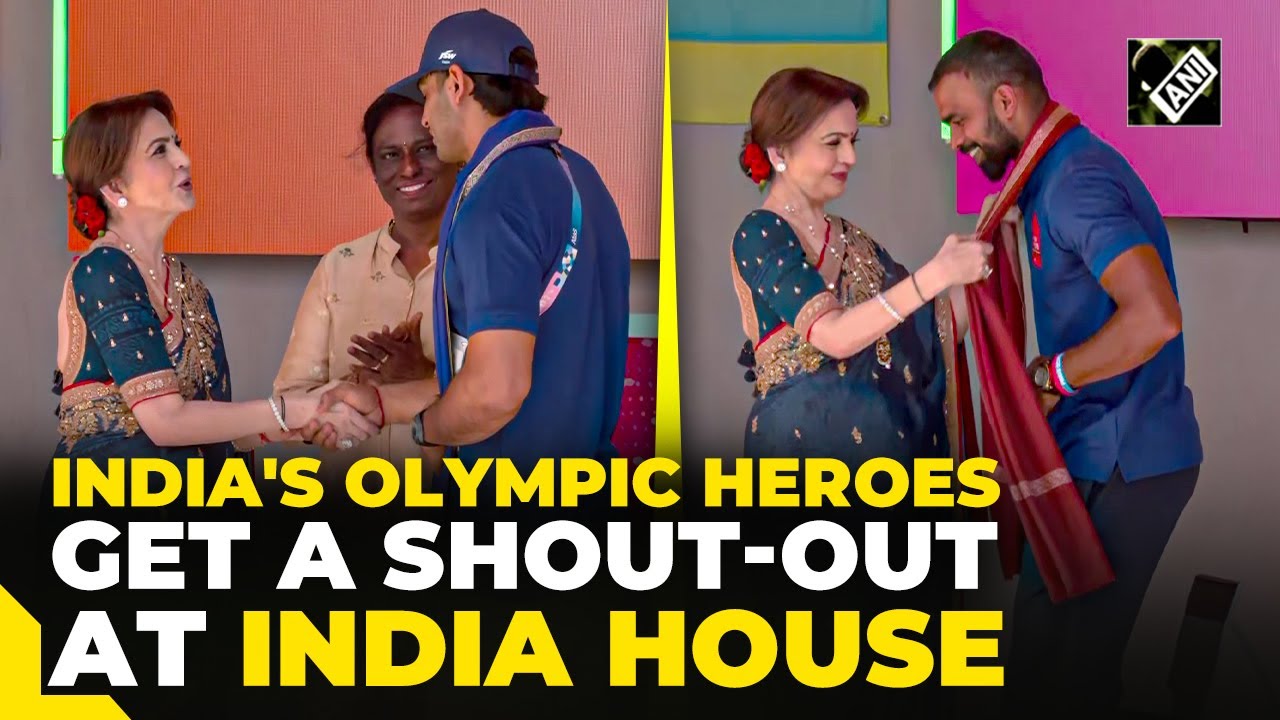 From Neeraj Chopra to PR Sreejesh, Nita Ambani felicitates Olympic heroes at India House in Paris