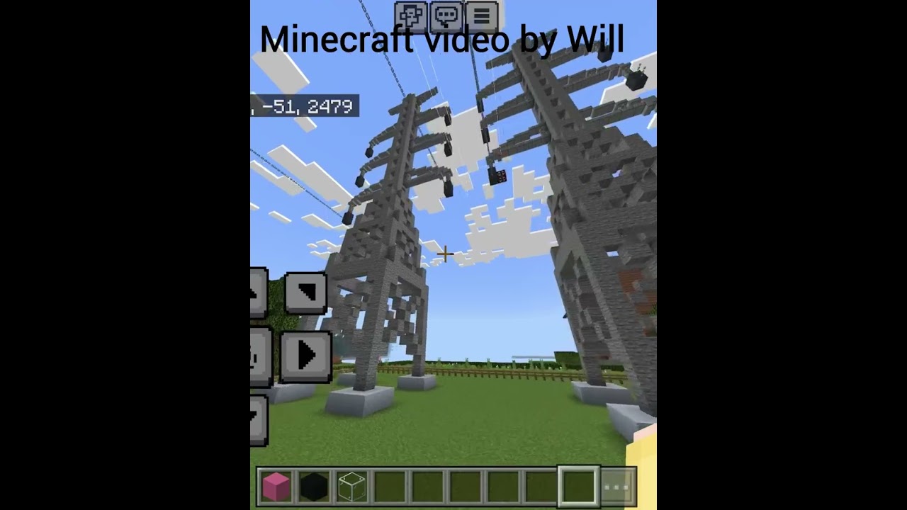 Minecraft power lines in Huncoat designed by @promasterthegamer523 ￼ ￼