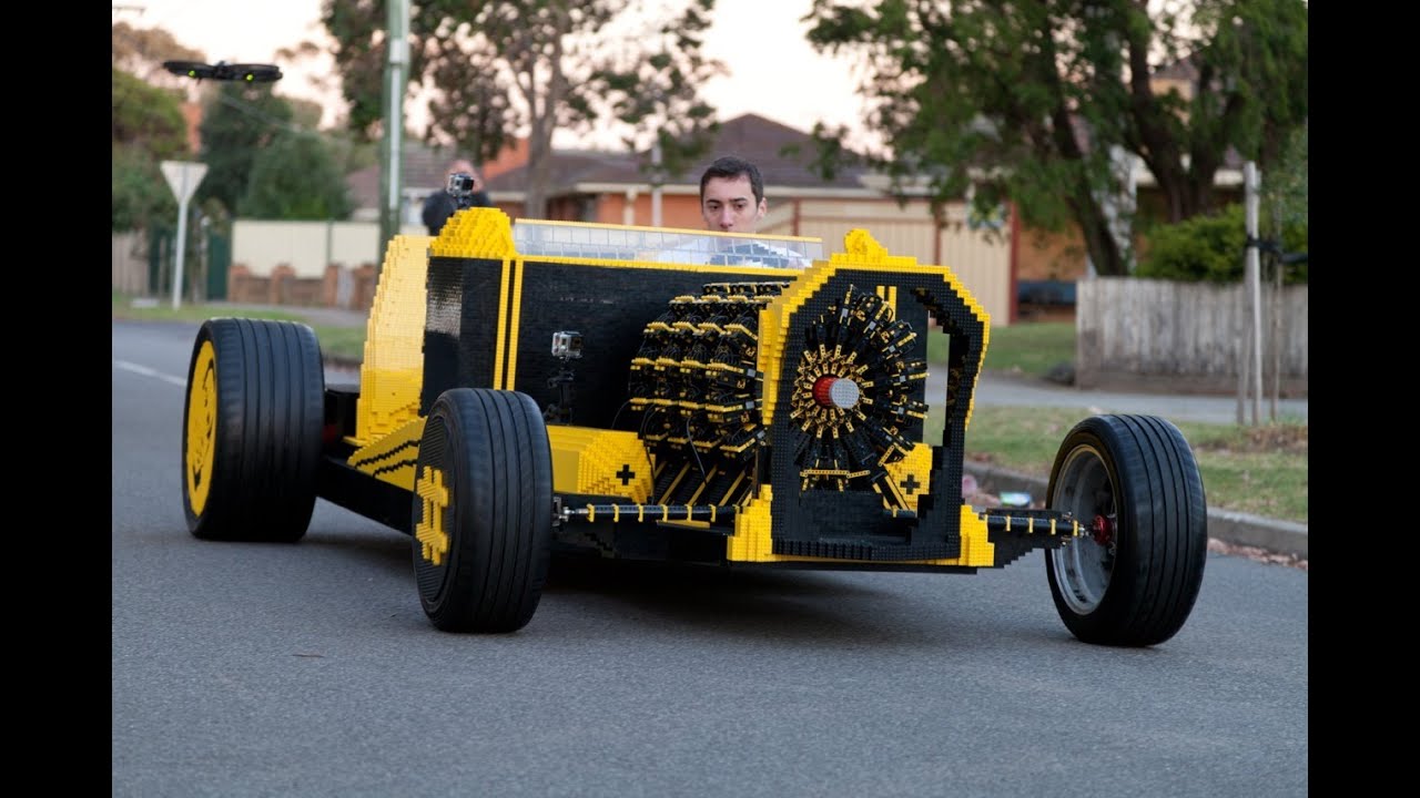 Life Size Lego Car Powered by Air
