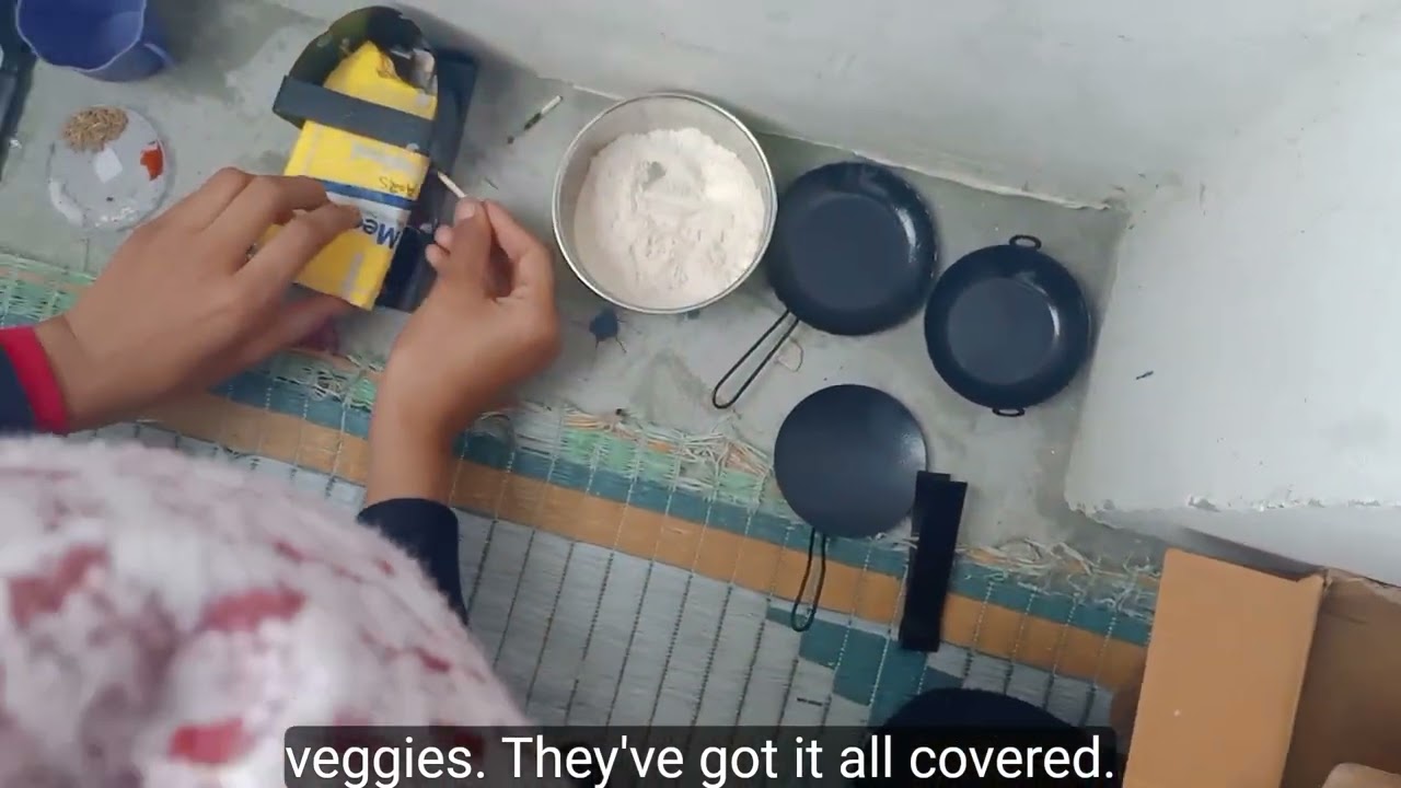 Kids kitchen setup and 